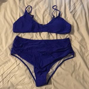 SHEIN Plus Size Ruched Bikini